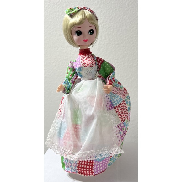 The Unbranded Brand Other - Vintage Big Eyed Retro MCM Kitsch Mod Doll Made in Korea 9.75" Tall